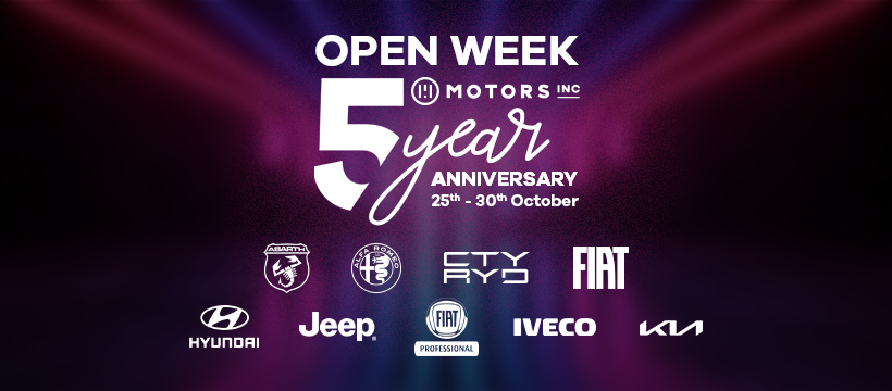 Motors Inc. 5 Year Anniversary Open Week